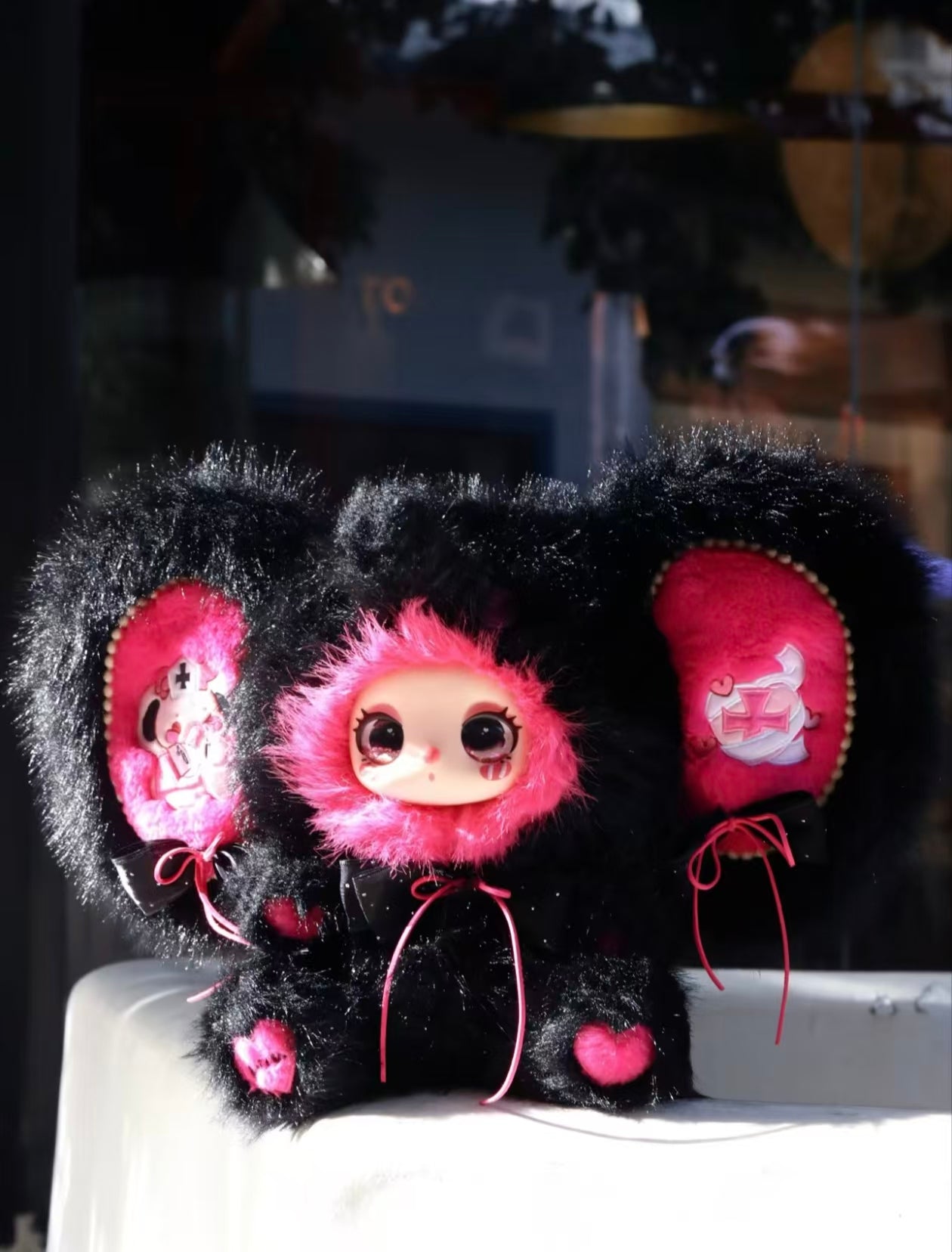 LIILA 600% Large Plush Elephant & Bunny V3 – 36cm Shiny Silver Thread Designer Plush | Blind Box Collectible