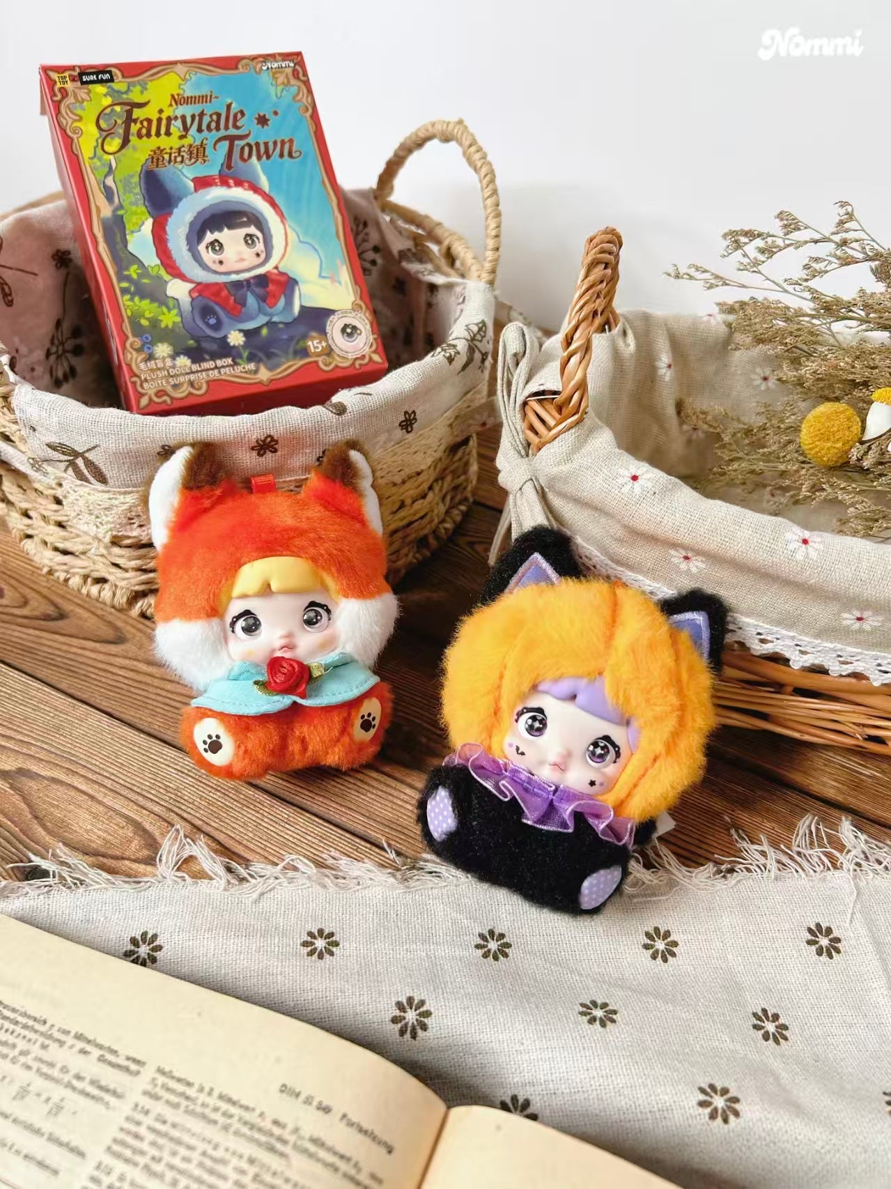 Nommi Mibao Fairy Tale Town Plush Blind Box – Designer Toy Mini Plush with Interchangeable Eyes