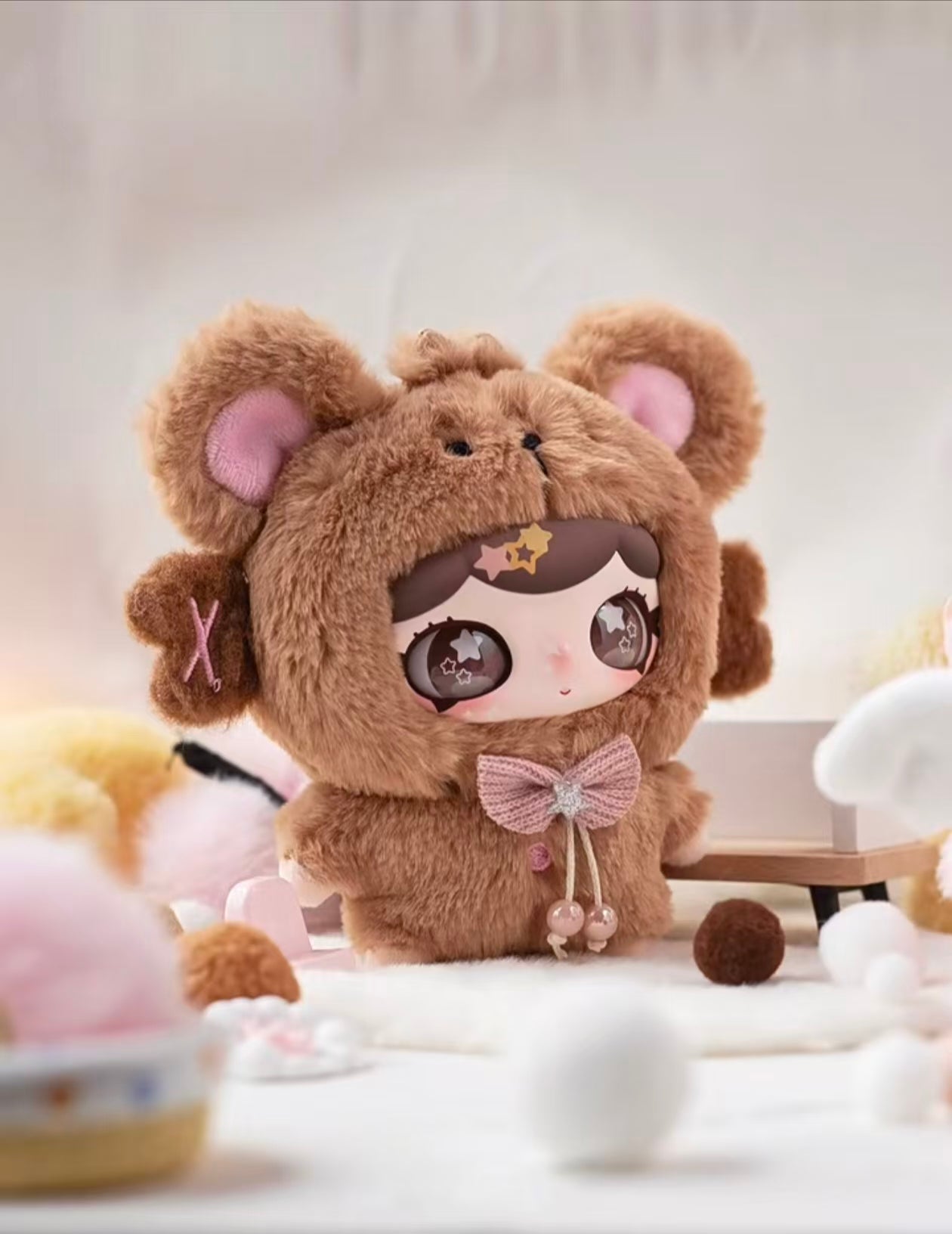 Lulumi Newbie Fantasy Chronicle Plush Blind Box – Vinyl Face Plush Keychain, Collectible Figure (6 Designs + 1 Secret)