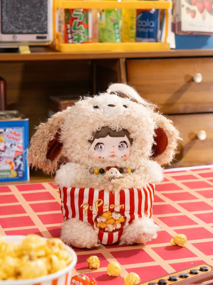 NOMMI Childhood Series Plush Blind Box Designer Toy | Collectible Plush Doll with Interchangeable Eyes, Movable Legs, Removable Outfit, Sitting Pose, Random Blind Box Gift