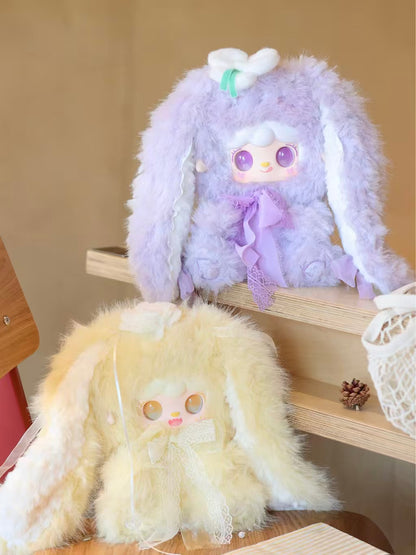 Yooki 400% “Bunny Blossom Notes” Plush Blind Box | 35cm Large Bunny Plush with Long Fur & Vinyl Face | 6 Designs + 1 Secret Edition