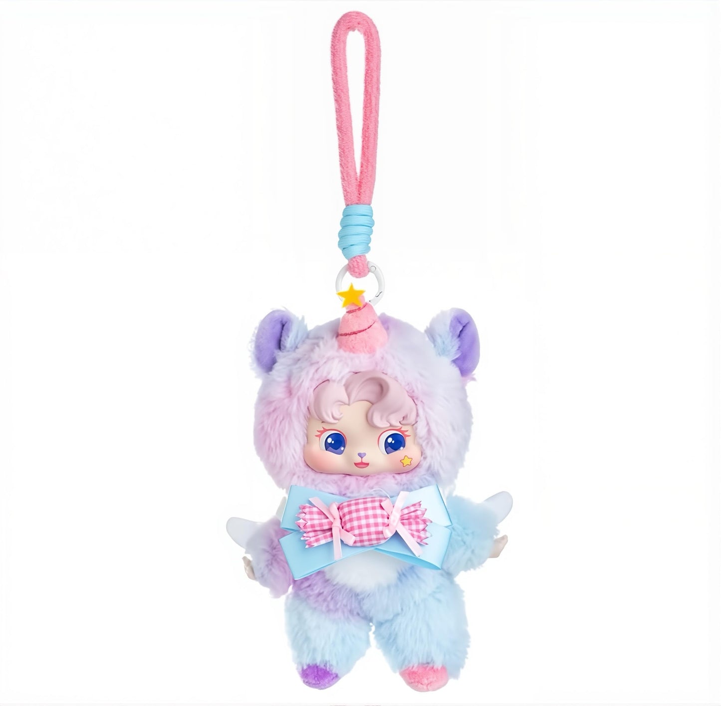 Puffynose Friends Yarn Keychain Blind Box | Anime-Style Plush Mascot | Bag & Key Charm | 1 Random Design (Secret Included) | 7 Styles | Approx. 16cm
