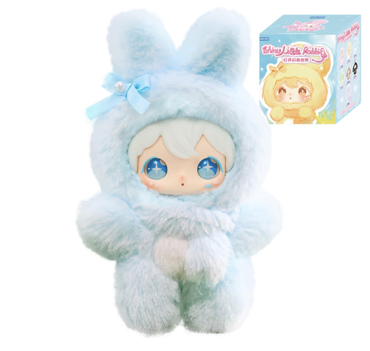 ShyShy Bunny Sparkle – Sparkly World Series Blind Box | Plush Keychain Charm (3D PVC Face) | Blind Box Random 1pc | Approx. 14cm Fluffy Soft Material | Bag Charm & Home Decor Mascot