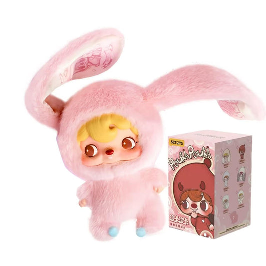 Pouka Pouka Mascot Series Plush Blind Box | Labubu-Inspired Plush-Style Design, Fluffy Healing Mascot Doll | Random 1 Figure from 6 Regular + 1 Secret (Approx. 16cm / PVC + Polyester Material)