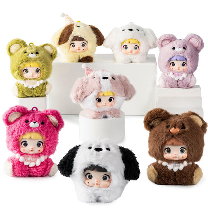 Nommi Plush Baby Series Blind Box｜Cute Mini Figures (8-9.5cm)｜8 Types + 2 Secret｜Perfect for Gifts｜Random Delivery of 1 Item