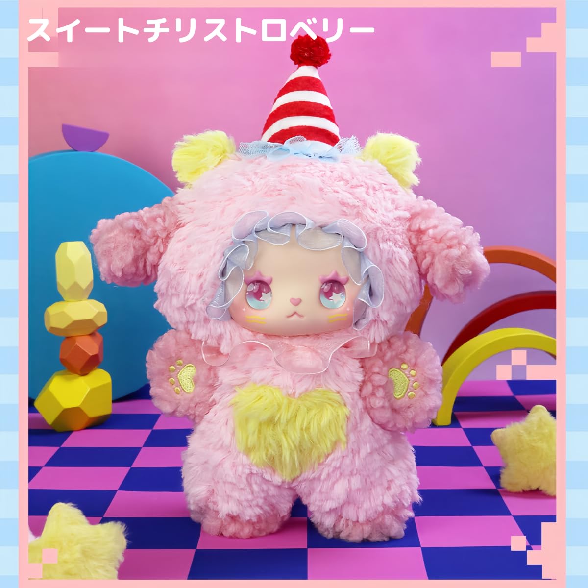 LOVELY EMMA Monster Kitty Party Series Blind Box Collectible Figures | Cute Monster Cat Character with Soft Party Design | 6 Regular + 2 Secret | Official Authentic | Birthday & Christmas Gift Desktop Decor