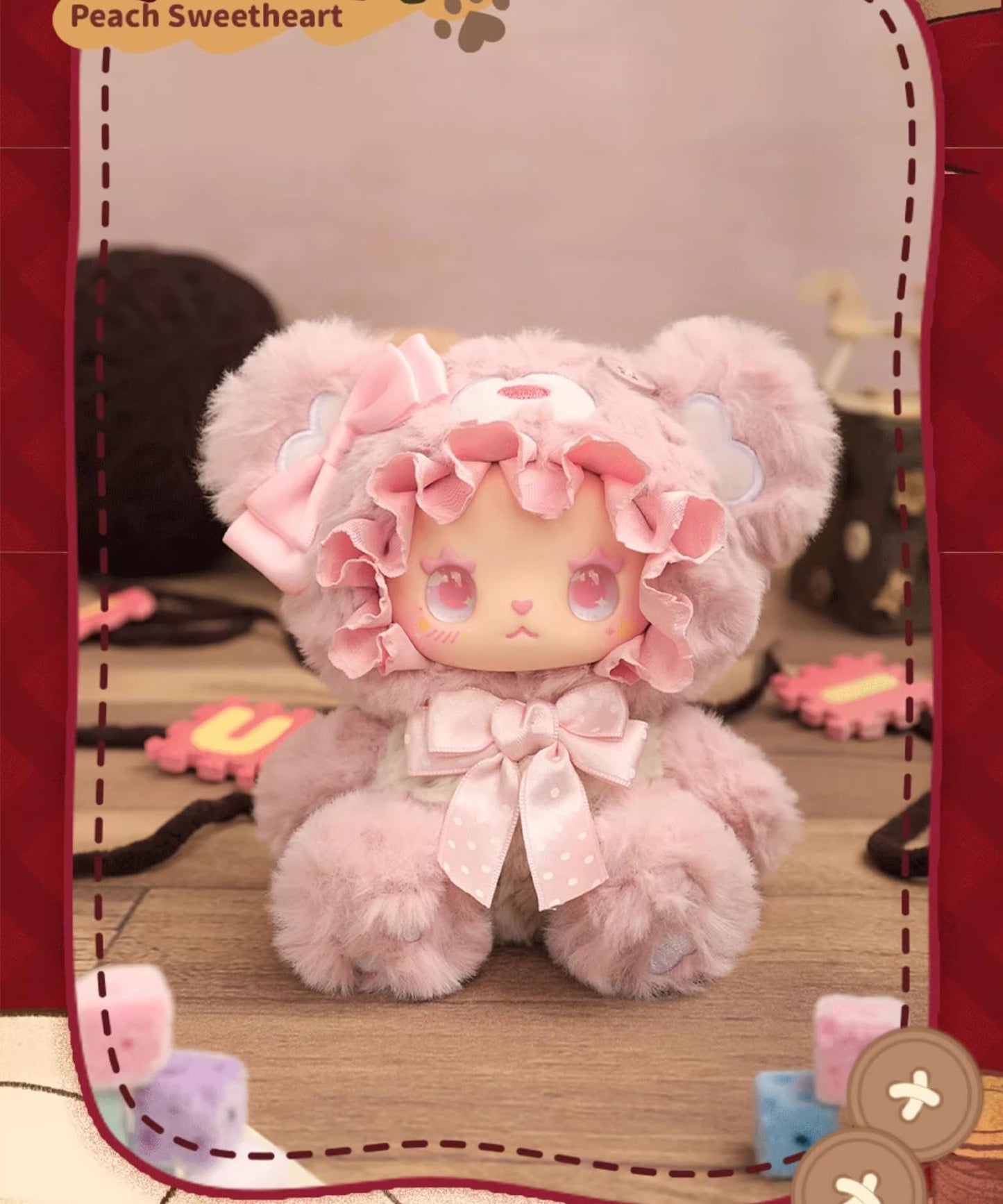 LOVELY EMMA Bear Alliance Series Plush Blind Box, Kawaii Stuffed Bear Mystery Plush with Keychain | Official Authentic Collectible, Vinyl Plush Bag Charms, Birthday & Christmas Gifts