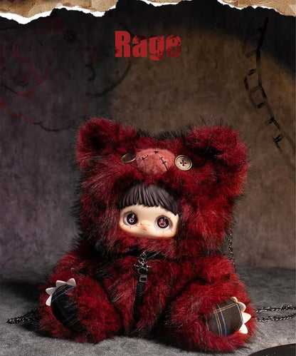 Maymei Rebel Bear Series Blind Box Dark Rebellious Bear Characters · Emotion-Themed Designer Toy · Official Edition (6 Designs + 1 Secret) · Blind Box Collectible · Christmas & Birthday Gift · Desk Display
