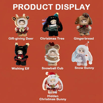 Nommi “Magical Christmas Night” Plush Doll | 20–24cm Soft Holiday Plush with 3 Interchangeable Eye Parts | Cozy Designer Gift