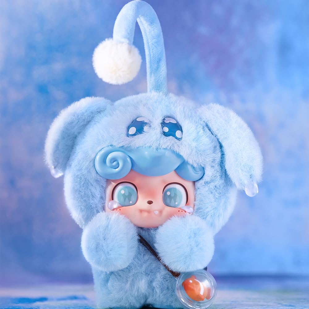 Q.Kid Emotion Monster Plush Keychain Blind Box | Fluffy Plush × PVC Face Cute Mascot | 6 Designs + Secret | Authentic Chinese Designer Toy
