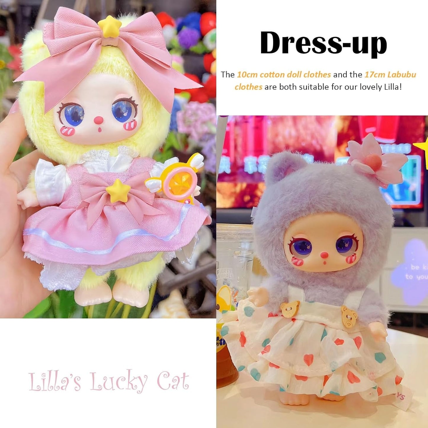 liila toys  Series Plush Blind Box, Adorable Plush Collectible Toys, 6.3IN Hangable Doll with Unique Designs Birthday Gifts, 1PCS (1 of 7 Possible Styles)