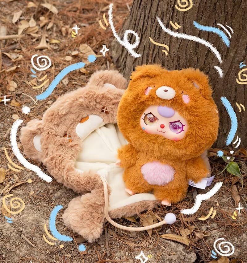 Baby Three “I’m Not a Warrior” Series Blind Box Designer Toy｜Cute Animal Look × Anti-Hero Martial Style Official Licensed Product｜10 Regular Designs + 1 Secret｜Collectible Desk Decor Christmas & Birthday Gift