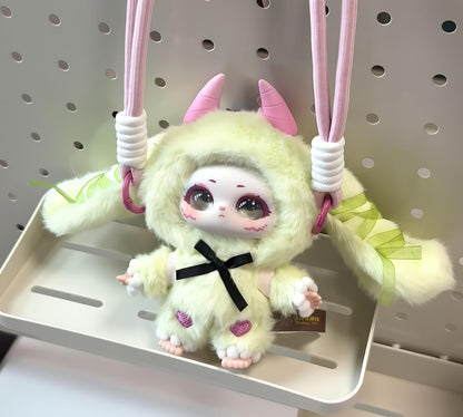 魔法衣橱 ぬいぐるみマスコット｜悪魔＆天使モチーフ・全10種ランダム・約15cm バッグチャーム