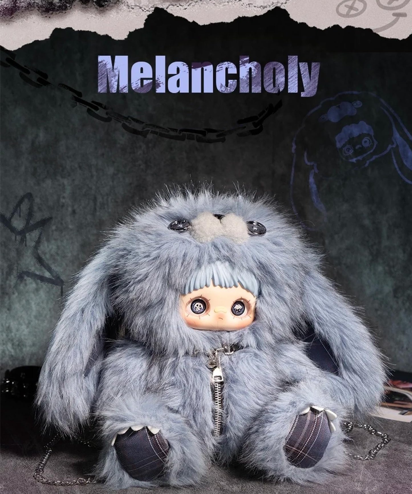 Maymei Rebel Bear Series Blind Box Dark Rebellious Bear Characters · Emotion-Themed Designer Toy · Official Edition (6 Designs + 1 Secret) · Blind Box Collectible · Christmas & Birthday Gift · Desk Display