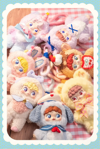 Puffynose Friends Yarn Keychain Blind Box | Anime-Style Plush Mascot | Bag & Key Charm | 1 Random Design (Secret Included) | 7 Styles | Approx. 16cm