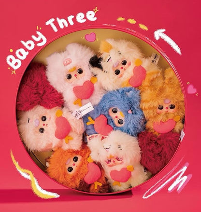 Baby Three Cupid of Love Series Blind Box Collectible Figures | Angel Cupid Character Design with Romantic Heart Details | 6 Regular + 1 Secret | Official Authentic | Birthday & Christmas Gift Desktop Decor