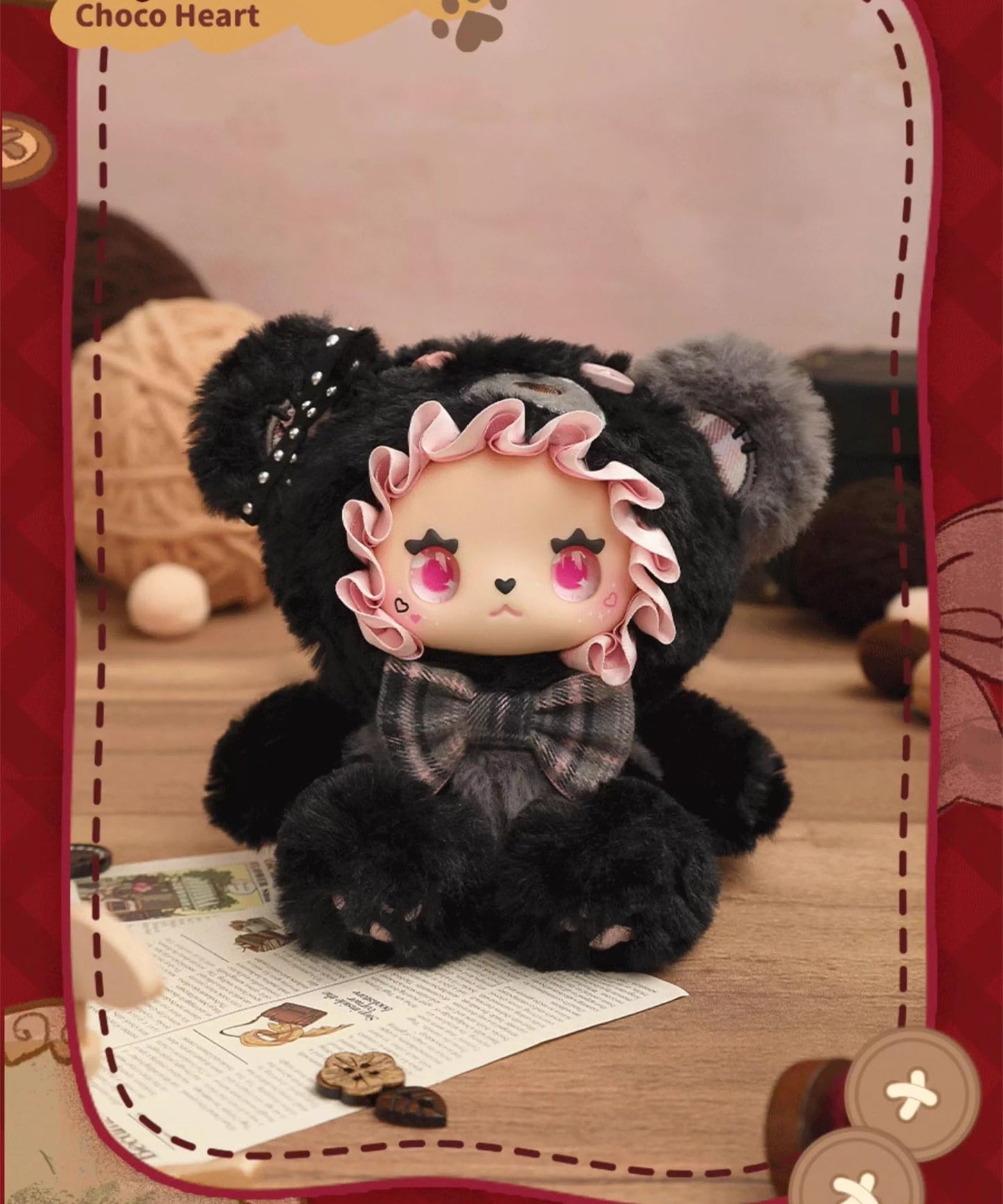 LOVELY EMMA Bear Alliance Series Plush Blind Box, Kawaii Stuffed Bear Mystery Plush with Keychain | Official Authentic Collectible, Vinyl Plush Bag Charms, Birthday & Christmas Gifts