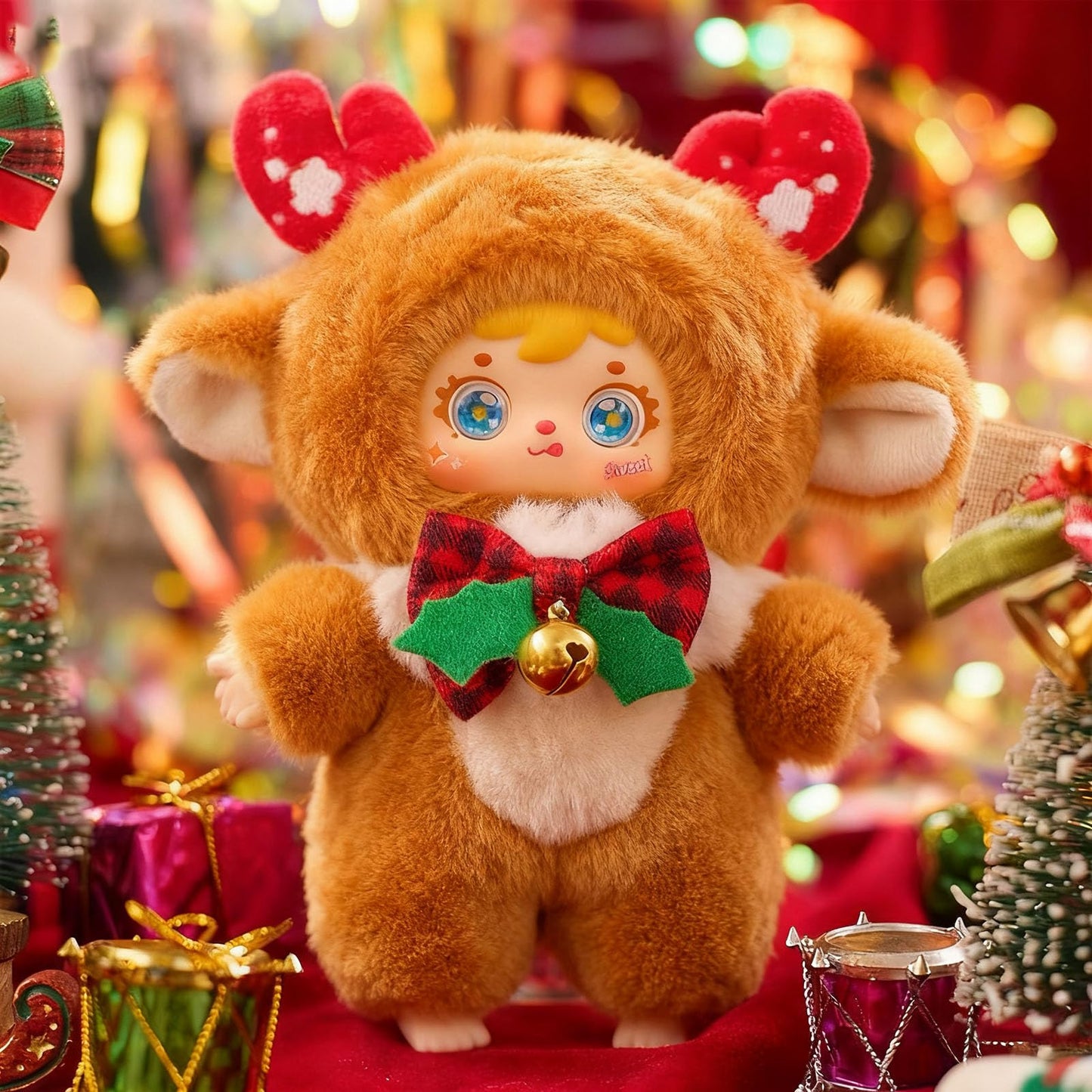 Samuel “Christmas Good Night Song” Series Plush Blind Box Figure｜Approx. 15cm｜ABS & Polyester｜Cute Trendy Collectible · Bag Accessory｜Gift & Display Item