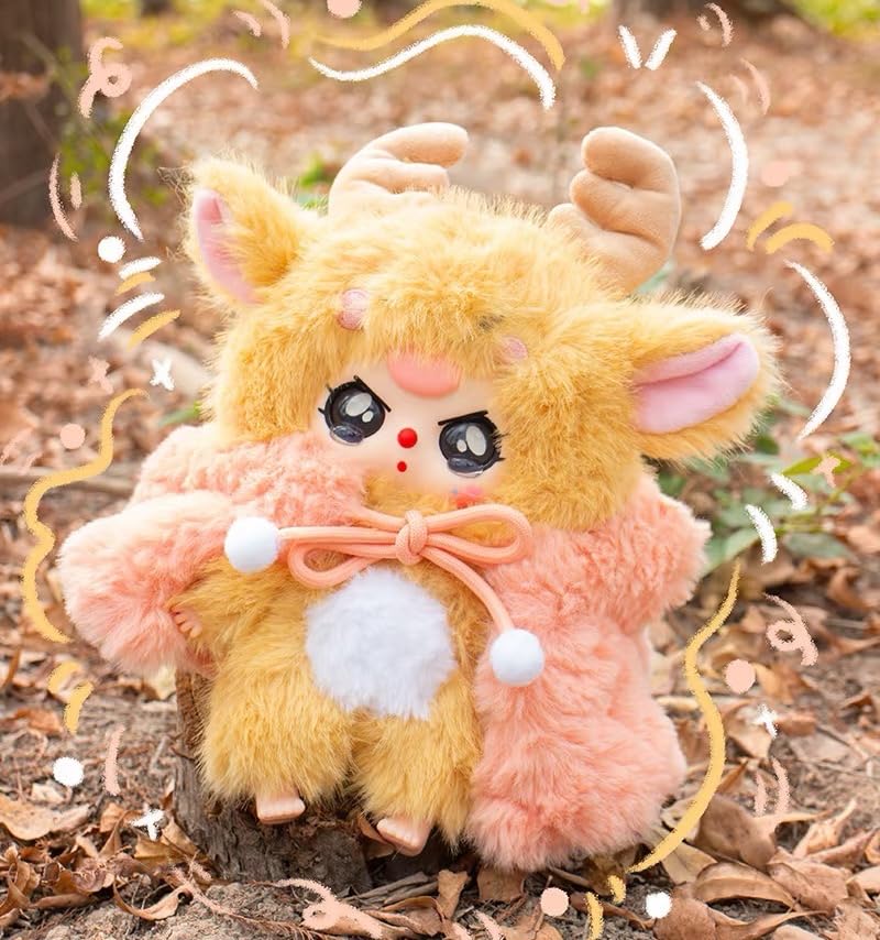 Baby Three “I’m Not a Warrior” Series Blind Box Designer Toy｜Cute Animal Look × Anti-Hero Martial Style Official Licensed Product｜10 Regular Designs + 1 Secret｜Collectible Desk Decor Christmas & Birthday Gift