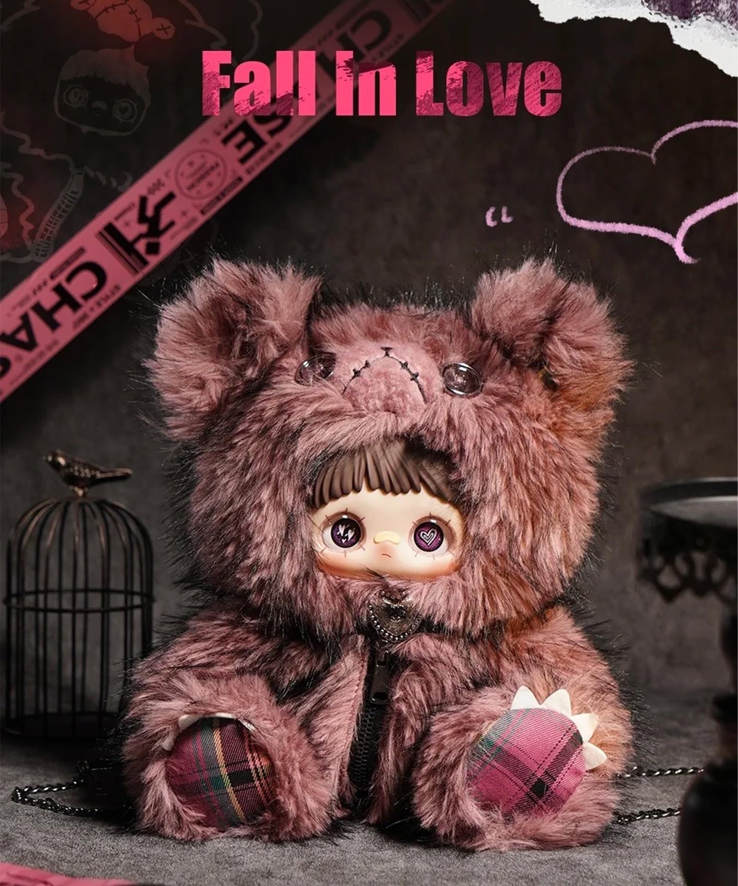 Maymei Rebel Bear Series Blind Box Dark Rebellious Bear Characters · Emotion-Themed Designer Toy · Official Edition (6 Designs + 1 Secret) · Blind Box Collectible · Christmas & Birthday Gift · Desk Display