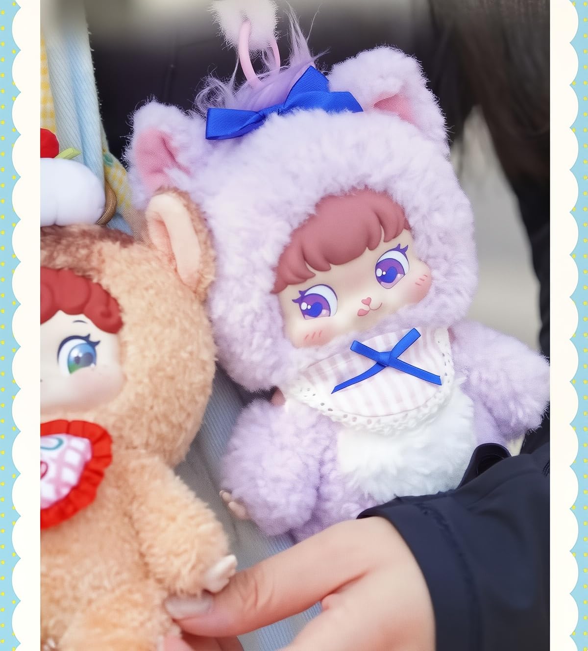 Puffynose Friends Yarn Keychain Blind Box | Anime-Style Plush Mascot | Bag & Key Charm | 1 Random Design (Secret Included) | 7 Styles | Approx. 16cm