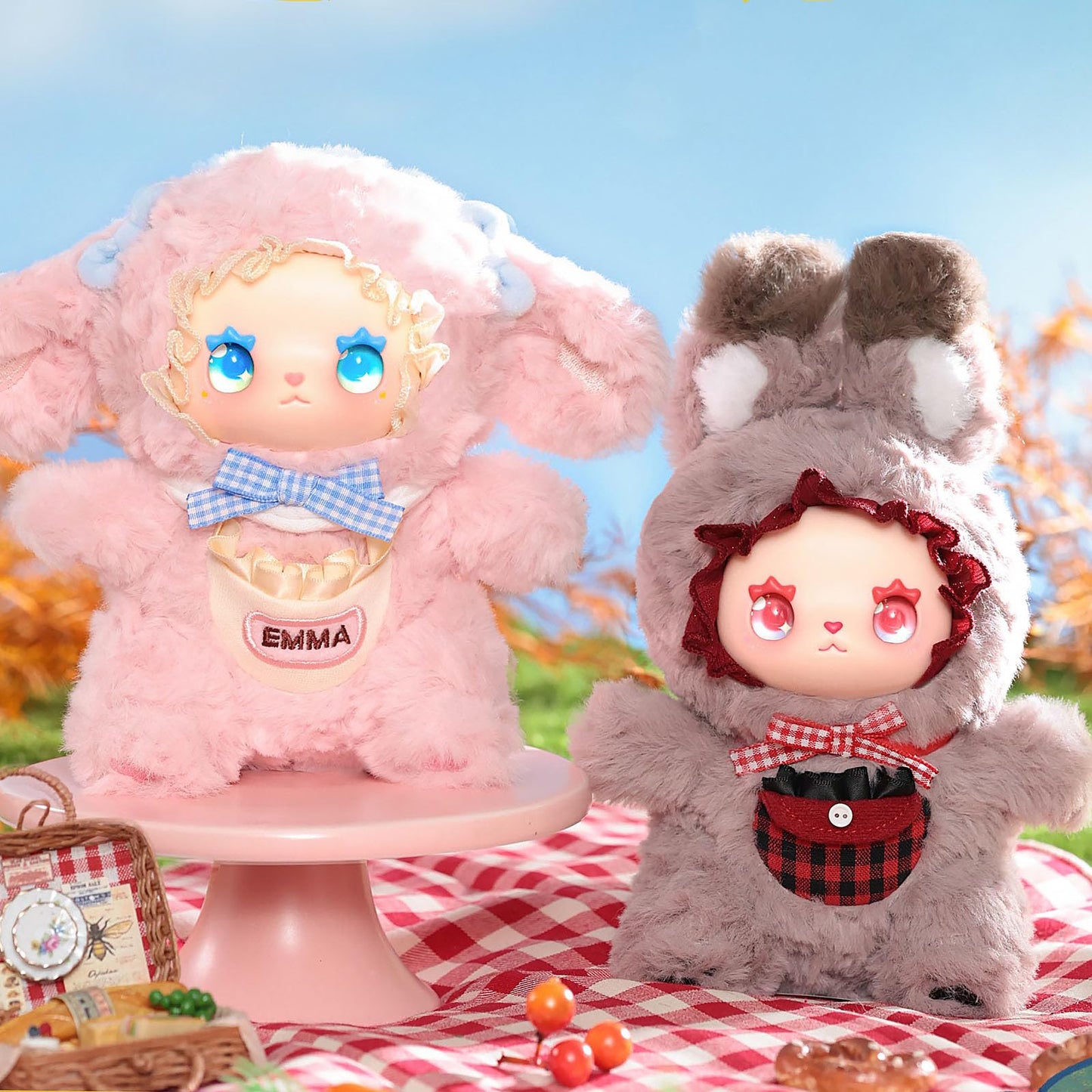 LOVELY EMMA Pocket Zoo Series Plush Doll Blind Box Figures, 6.7'' Cute Stuffed Animal Blind Plush | Official Authentic, 1 of 6 Random Styles, Collectible Plushies, Birthday & Christmas Gifts, Desktop Decor