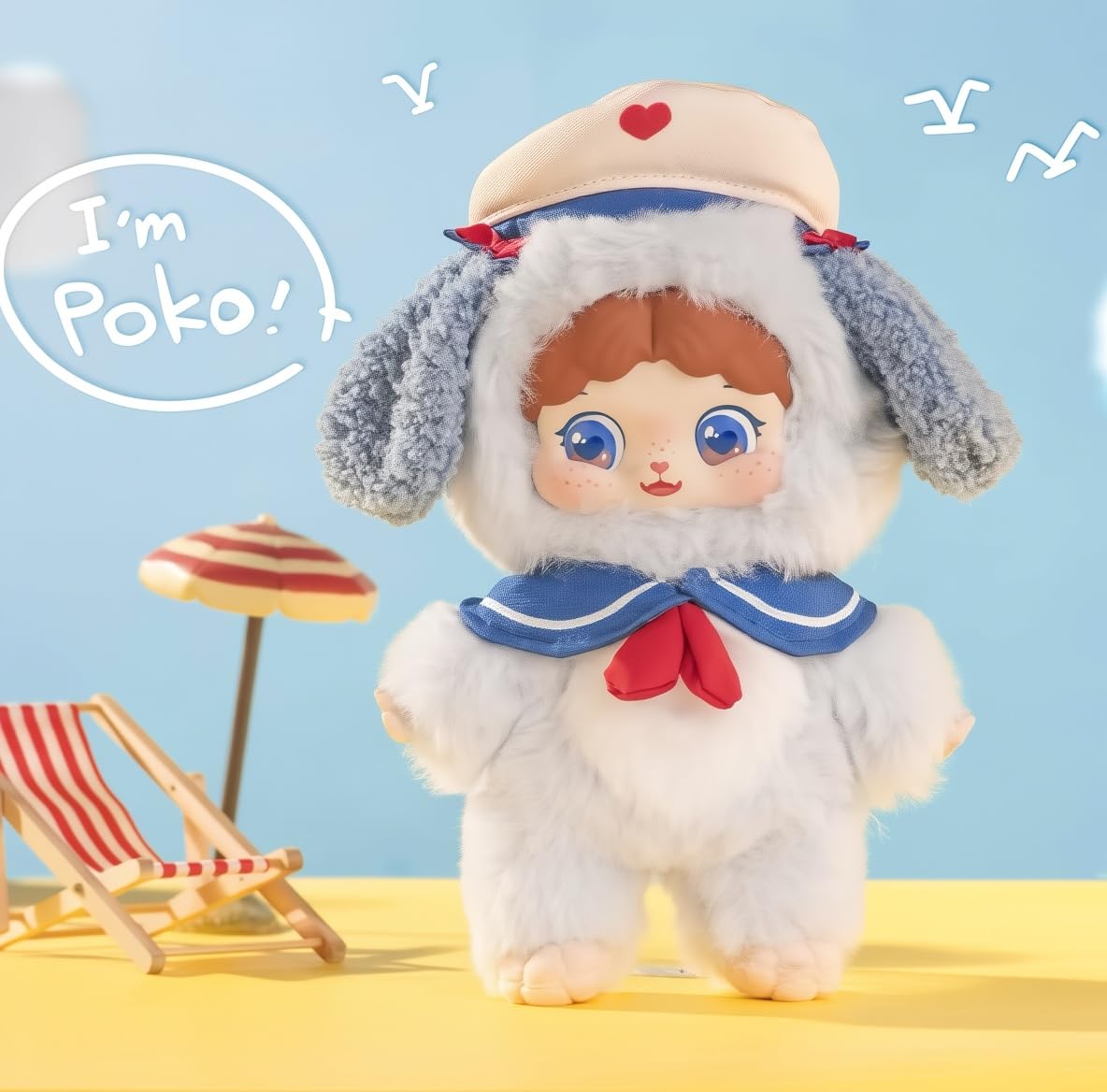 Puffynose Friends Yarn Keychain Blind Box | Anime-Style Plush Mascot | Bag & Key Charm | 1 Random Design (Secret Included) | 7 Styles | Approx. 16cm