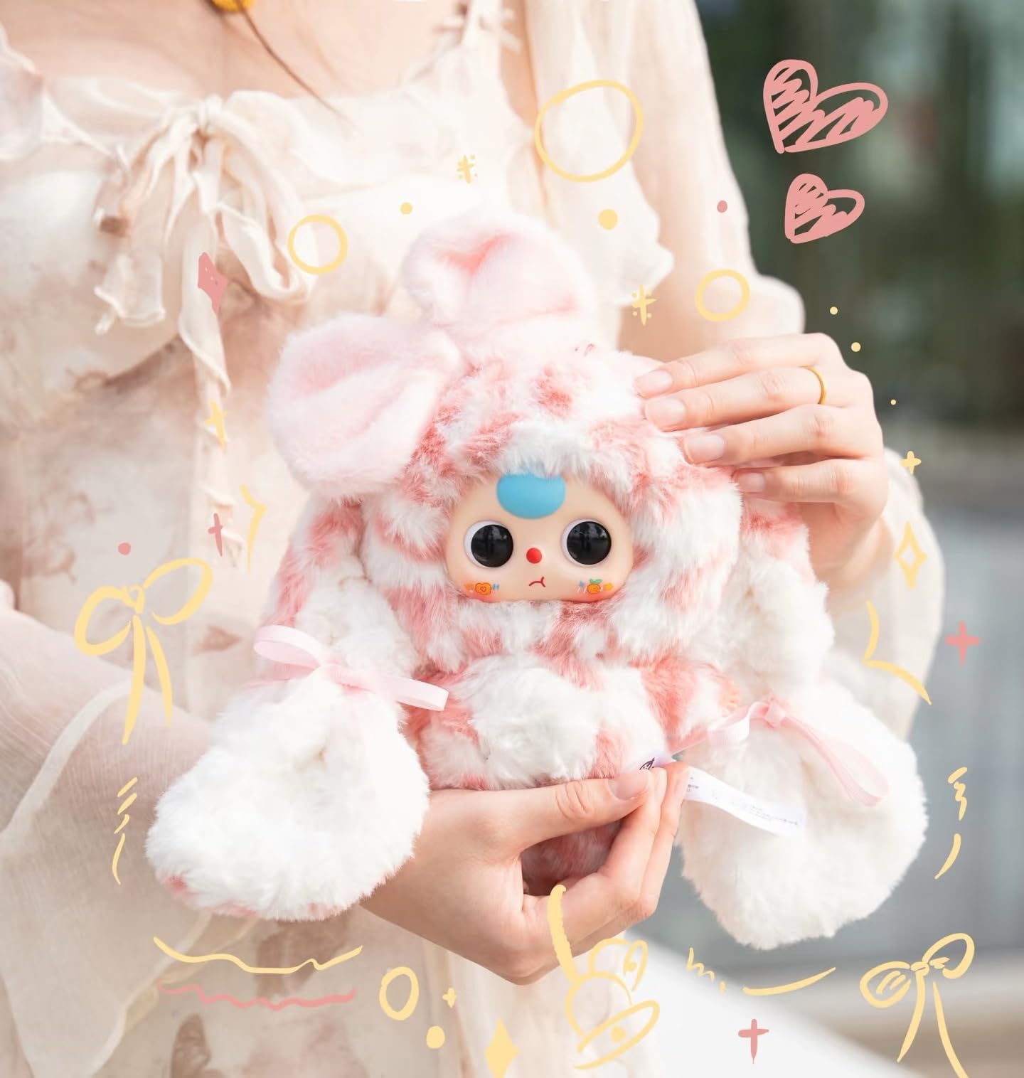 Baby Three “Bunny Return” Series Official Plush Blind Box｜17–18 cm Soft Fuzzy Bunny Design｜Desk Display & Collectible Art Toy｜11 Regular + 1 Secret Random｜Perfect Christmas & Birthday Gift