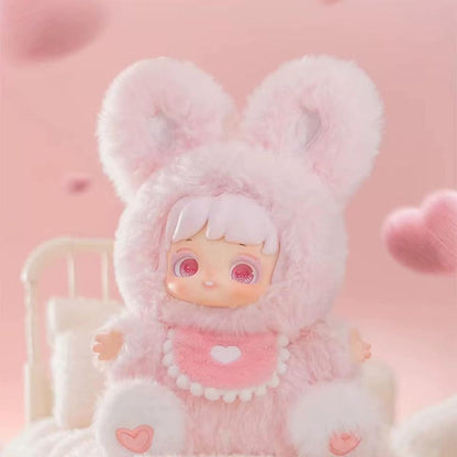Miana Night Bunny Series Official Designer Soft Vinyl Blind Box Galaxy Eyes Dopamine Colors Poseable Hands Fluffy Long-Ear Healing Collectible Figure 7 Designs Including Secret Edition