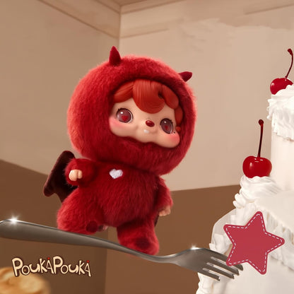 Pouka Pouka Mascot Series Plush Blind Box | Labubu-Inspired Plush-Style Design, Fluffy Healing Mascot Doll | Random 1 Figure from 6 Regular + 1 Secret (Approx. 16cm / PVC + Polyester Material)