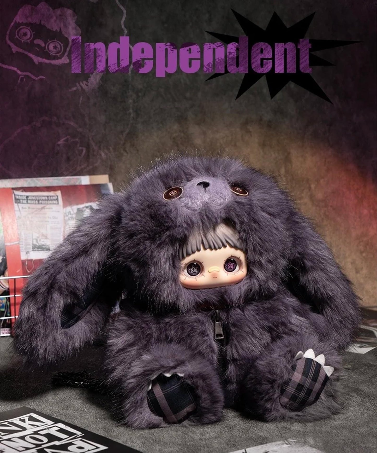 Maymei Rebel Bear Series Blind Box Dark Rebellious Bear Characters · Emotion-Themed Designer Toy · Official Edition (6 Designs + 1 Secret) · Blind Box Collectible · Christmas & Birthday Gift · Desk Display