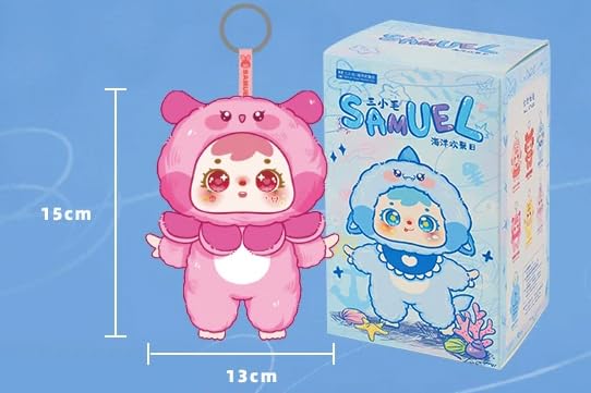 Samuel Sanxiaomao “Ocean Gathering Day” Series Plush Blind Box Figure｜Official Authentic｜Approx. 15cm｜Ocean-Themed Cute Design｜6 Regular + 1 Secret｜Christmas & Birthday Gift · Collectible · Desk Display