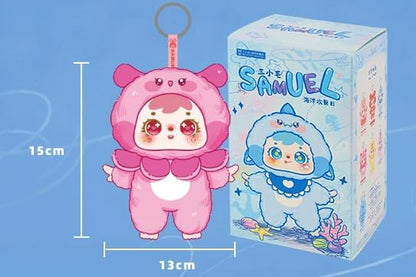 Samuel Sanxiaomao “Ocean Gathering Day” Series Plush Blind Box Figure｜Official Authentic｜Approx. 15cm｜Ocean-Themed Cute Design｜6 Regular + 1 Secret｜Christmas & Birthday Gift · Collectible · Desk Display
