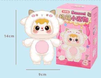 Samuel “Creamy Cute Pet” Series Kawaii Plush Keychain｜Japanese-Style Cute Animal Design · Blind Box｜8 Regular Styles + Secret Edition