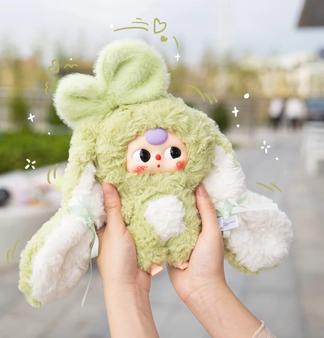 Baby Three “Bunny Return” Series Official Plush Blind Box｜17–18 cm Soft Fuzzy Bunny Design｜Desk Display & Collectible Art Toy｜11 Regular + 1 Secret Random｜Perfect Christmas & Birthday Gift