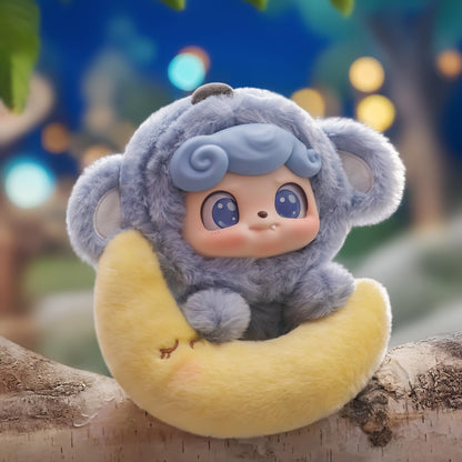 Q.kid Animal Preschool Series Blind Box Figures | Cute Animal Characters with Plush Design | 6 Regular Designs + 1 Secret Edition | Official Authentic Collectible Toy for Christmas & Birthday Gifts, Desk Display