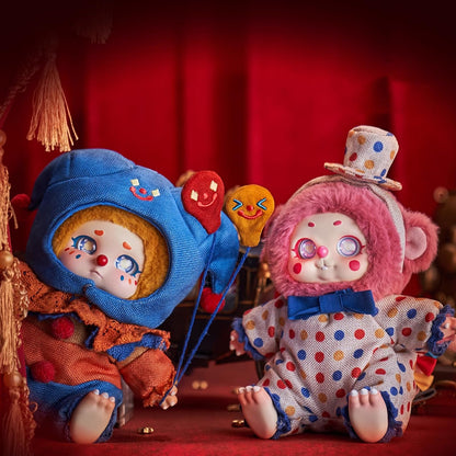 Cino Dream Tour Circus Series Blind Box Plush Doll – Kawaii Creepy Clown Mystery Collectible Toy