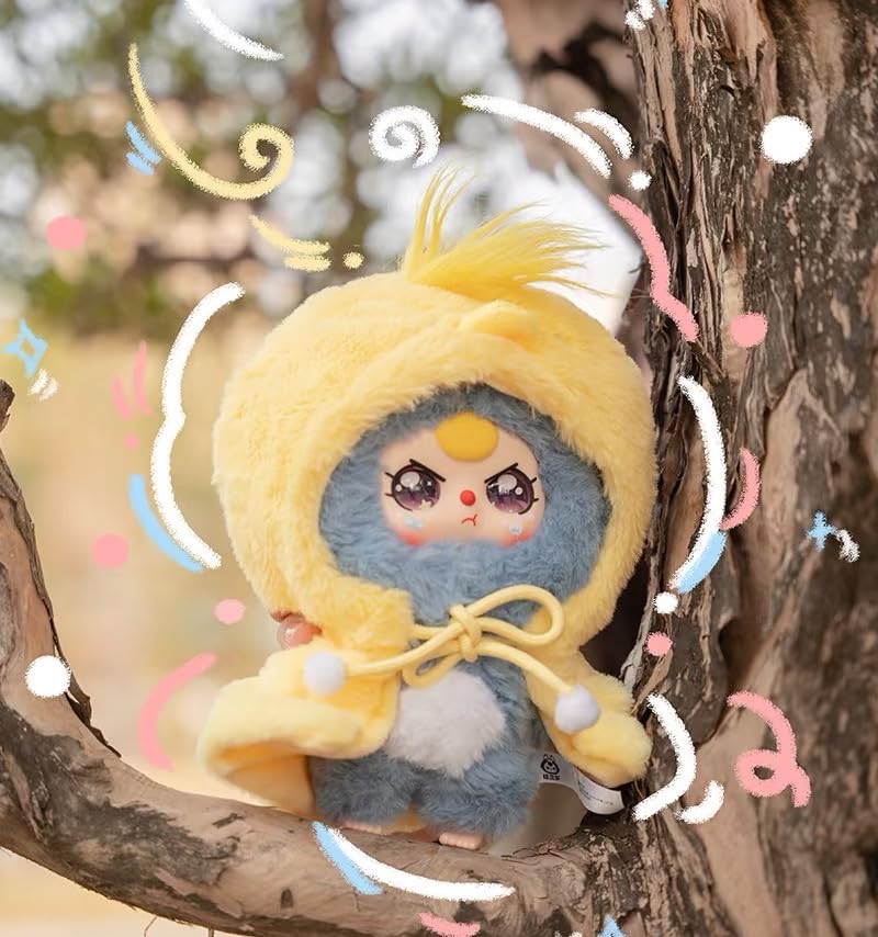 Baby Three “I’m Not a Warrior” Series Blind Box Designer Toy｜Cute Animal Look × Anti-Hero Martial Style Official Licensed Product｜10 Regular Designs + 1 Secret｜Collectible Desk Decor Christmas & Birthday Gift