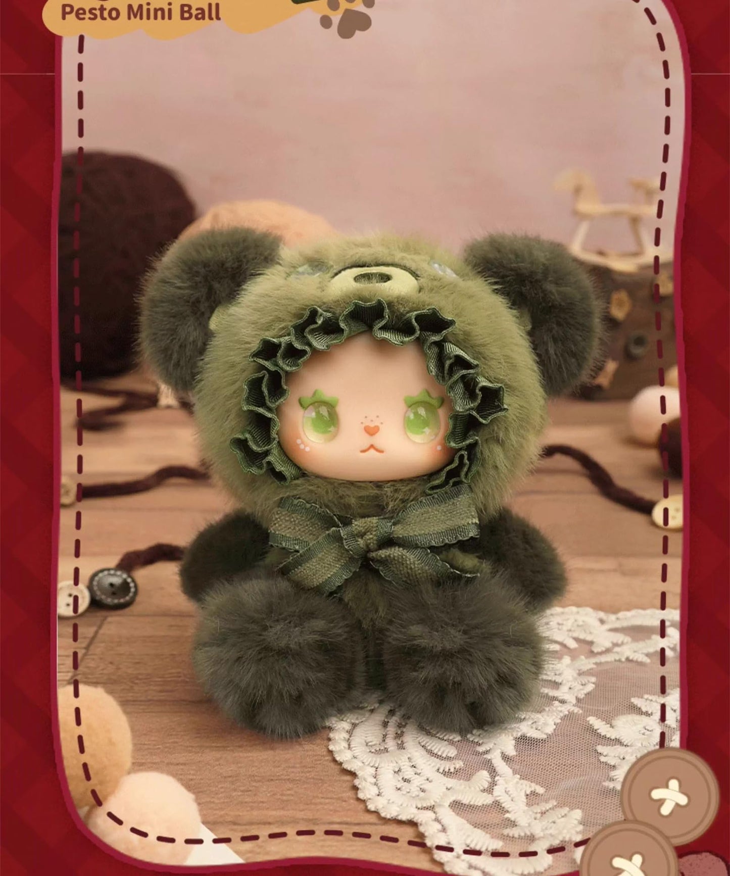 LOVELY EMMA Bear Alliance Series Plush Blind Box, Kawaii Stuffed Bear Mystery Plush with Keychain | Official Authentic Collectible, Vinyl Plush Bag Charms, Birthday & Christmas Gifts