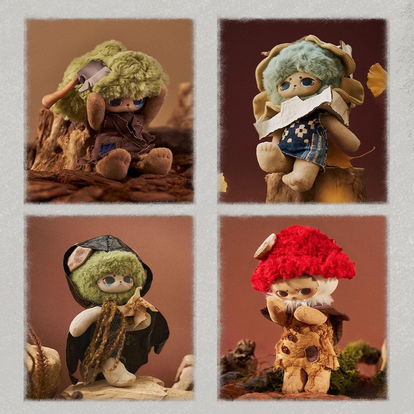 Echo Forest Whispers Series Blind Box Plush Doll – 8'' Poseable Handmade Kawaii Collectible Stuffed Toy