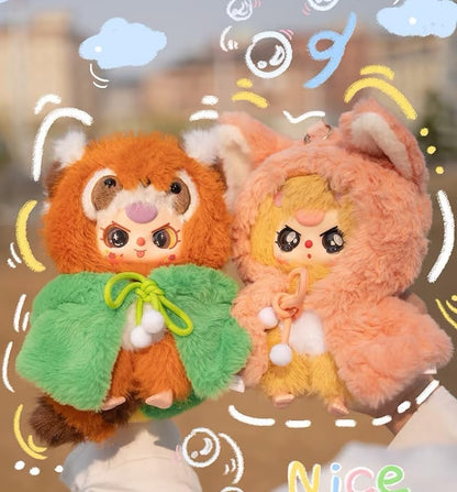 Baby Three “I’m Not a Warrior” Series Blind Box Designer Toy｜Cute Animal Look × Anti-Hero Martial Style Official Licensed Product｜10 Regular Designs + 1 Secret｜Collectible Desk Decor Christmas & Birthday Gift