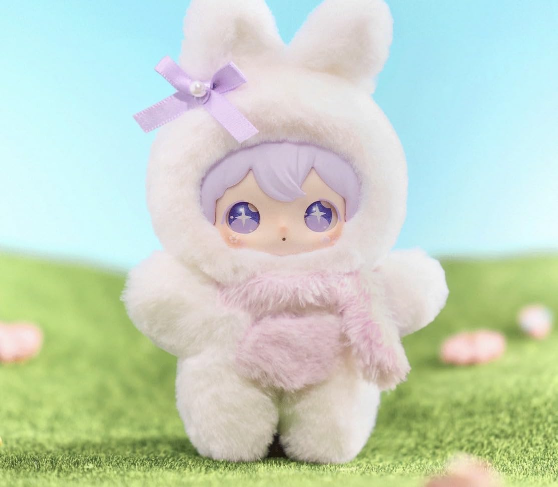 ShyShy Bunny Sparkle – Sparkly World Series Blind Box | Plush Keychain Charm (3D PVC Face) | Blind Box Random 1pc | Approx. 14cm Fluffy Soft Material | Bag Charm & Home Decor Mascot