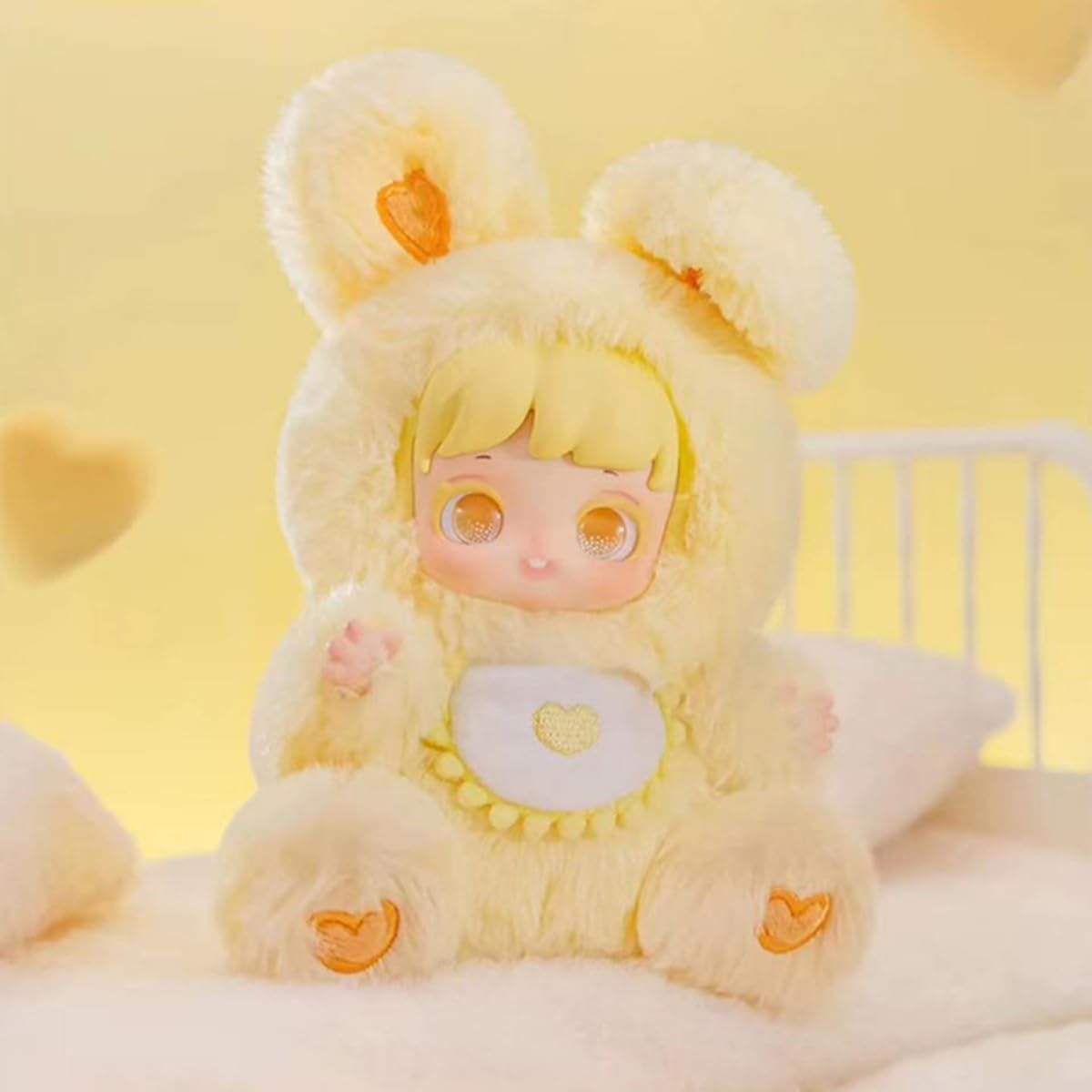 Miana Night Bunny Series Official Designer Soft Vinyl Blind Box Galaxy Eyes Dopamine Colors Poseable Hands Fluffy Long-Ear Healing Collectible Figure 7 Designs Including Secret Edition