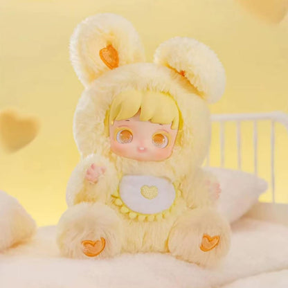 Miana Night Bunny Series Official Designer Soft Vinyl Blind Box Galaxy Eyes Dopamine Colors Poseable Hands Fluffy Long-Ear Healing Collectible Figure 7 Designs Including Secret Edition