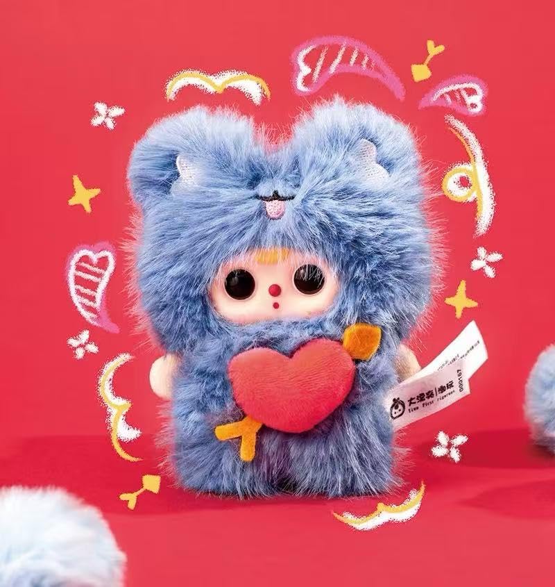 Baby Three Cupid of Love Series Blind Box Collectible Figures | Angel Cupid Character Design with Romantic Heart Details | 6 Regular + 1 Secret | Official Authentic | Birthday & Christmas Gift Desktop Decor