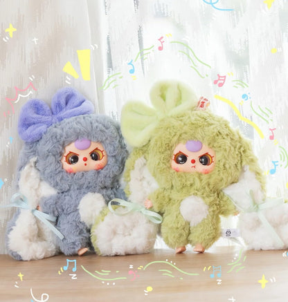 Baby Three “Bunny Return” Series Official Plush Blind Box｜17–18 cm Soft Fuzzy Bunny Design｜Desk Display & Collectible Art Toy｜11 Regular + 1 Secret Random｜Perfect Christmas & Birthday Gift