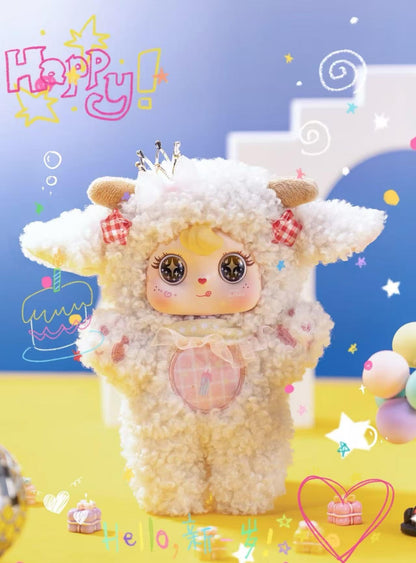 Coco Star Birthday Party Series Blind Box Collectible Figures | Plush Character Design | 6 Regular + 1 Secret | Official Authentic | Birthday & Christmas Gift Desktop Decor