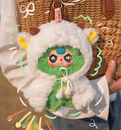 Baby Three “I’m Not a Warrior” Series Blind Box Designer Toy｜Cute Animal Look × Anti-Hero Martial Style Official Licensed Product｜10 Regular Designs + 1 Secret｜Collectible Desk Decor Christmas & Birthday Gift