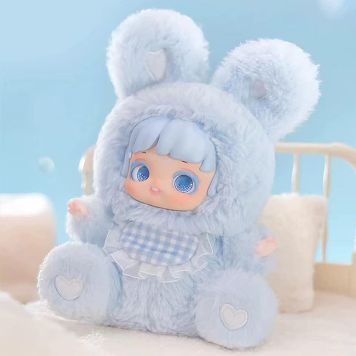 Miana Night Bunny Series Official Designer Soft Vinyl Blind Box Galaxy Eyes Dopamine Colors Poseable Hands Fluffy Long-Ear Healing Collectible Figure 7 Designs Including Secret Edition