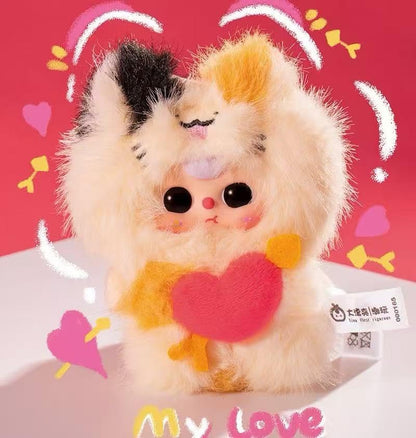 Baby Three Cupid of Love Series Blind Box Collectible Figures | Angel Cupid Character Design with Romantic Heart Details | 6 Regular + 1 Secret | Official Authentic | Birthday & Christmas Gift Desktop Decor